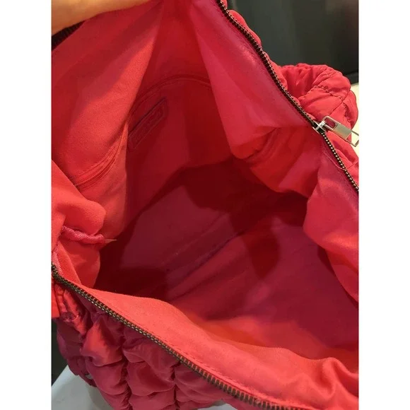 Alexis Bendel Pink Quilted Puffer Hobo Tote - Picture 8 of 8